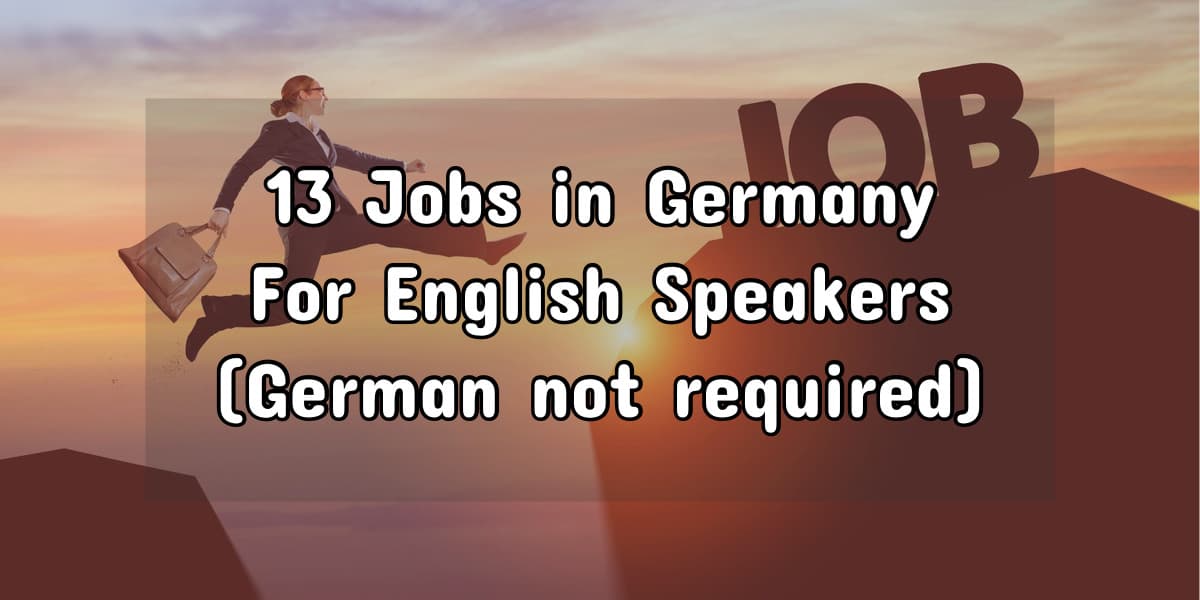 Work in Germany without speaking German