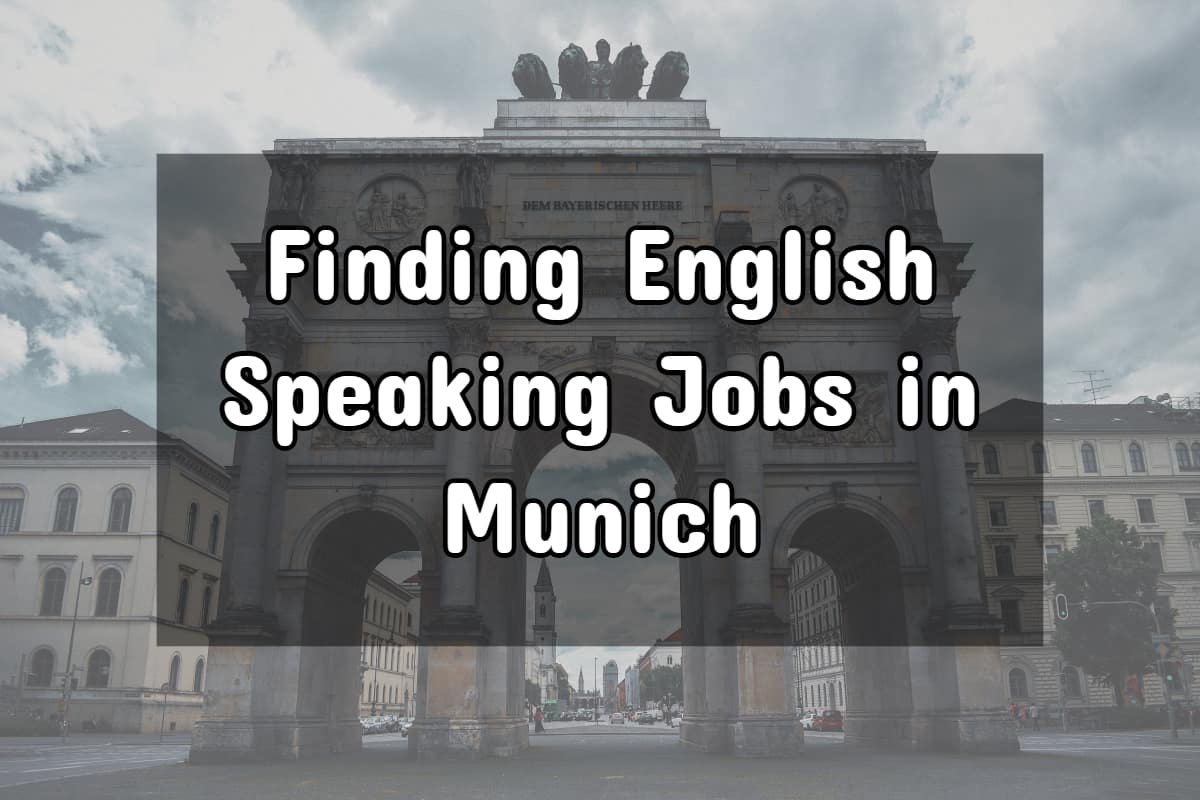 Jobs In Munich For English Speakers