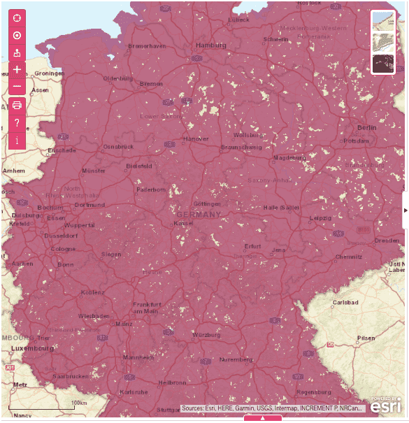 telekom mobile network coverage Germany
